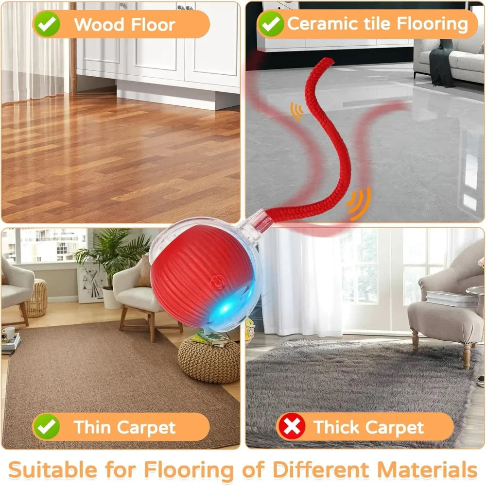Interactive Automatic Rolling Cat Toy