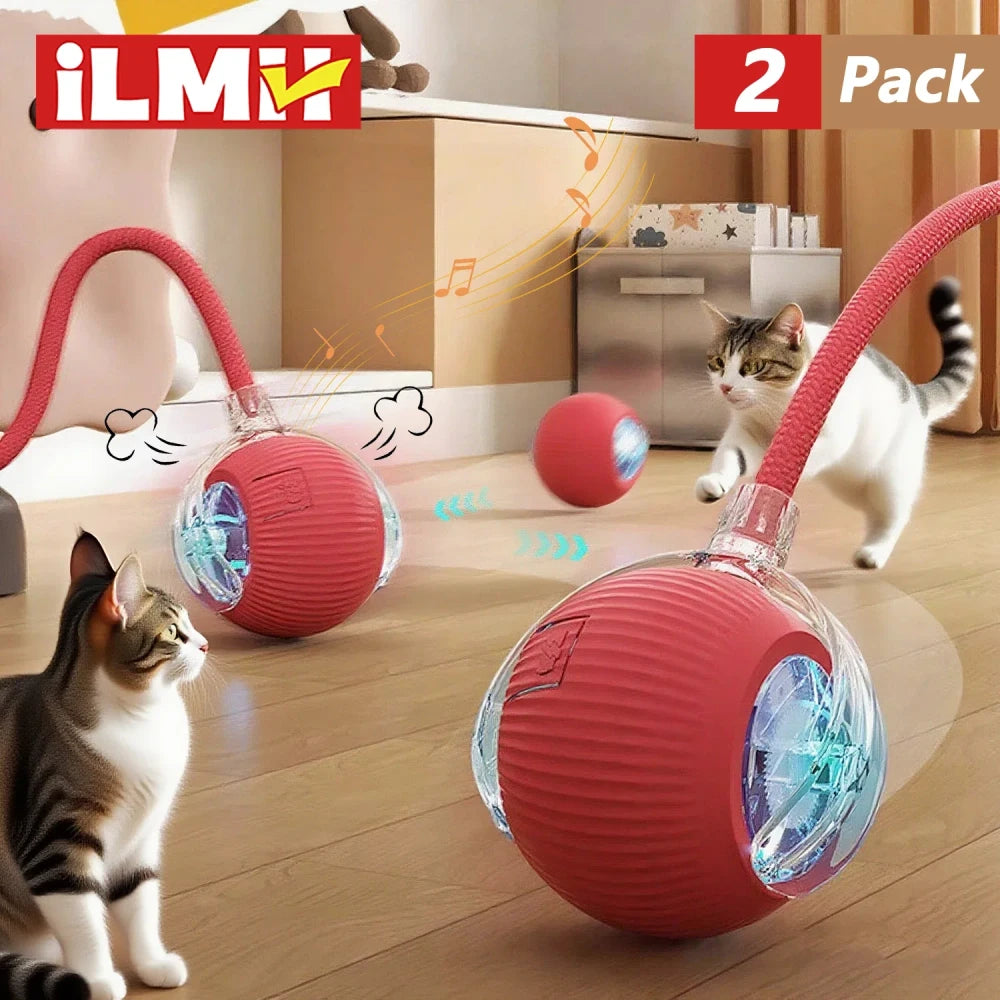 Interactive Automatic Rolling Cat Toy