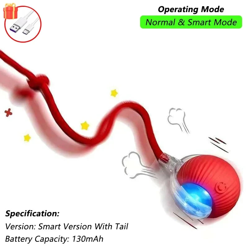 Interactive Automatic Rolling Cat Toy