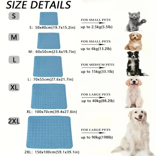 Breathable Ice Silk Pet Cooling Mat